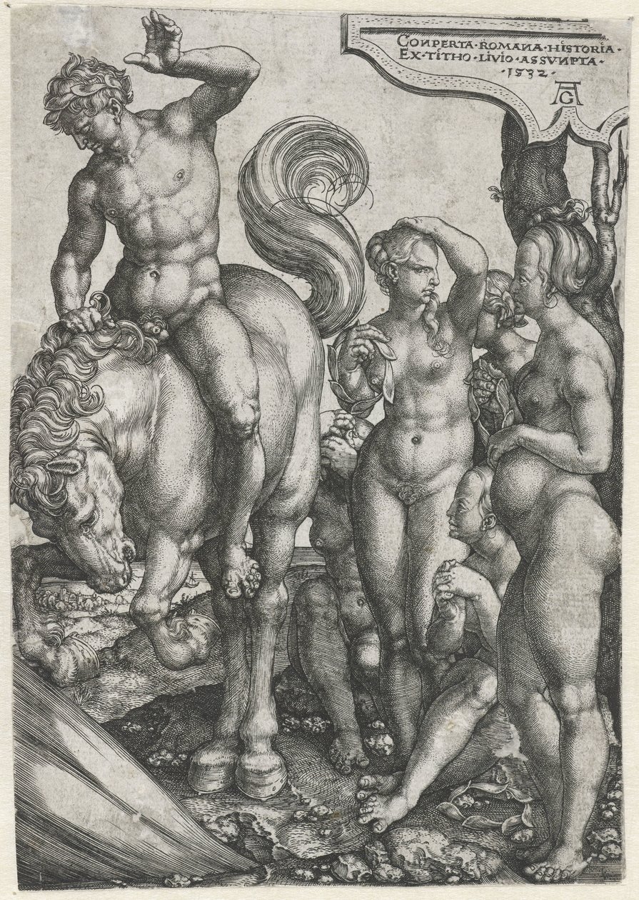 Marcus Curtius - Heinrich Aldegrever