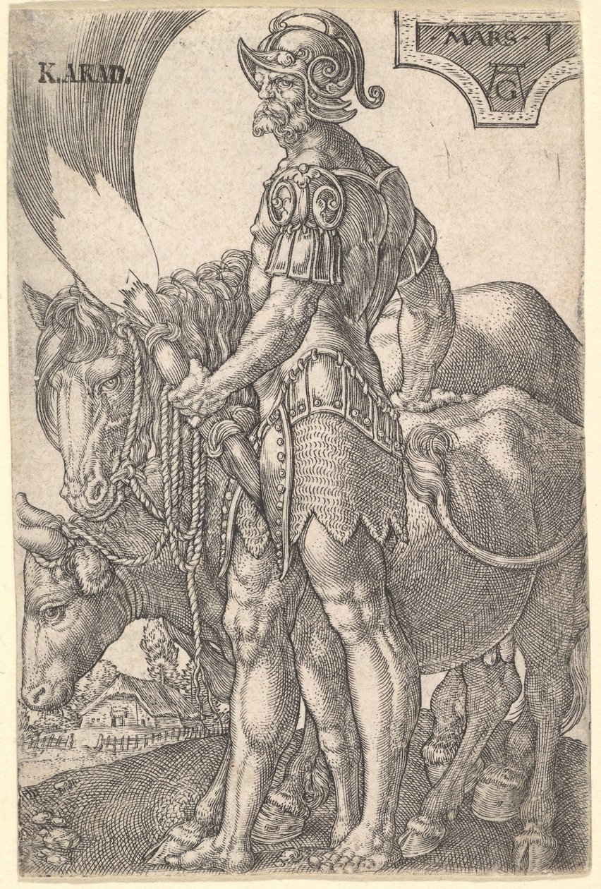 Mars, des Sept Planètes, 1533 - Heinrich Aldegrever