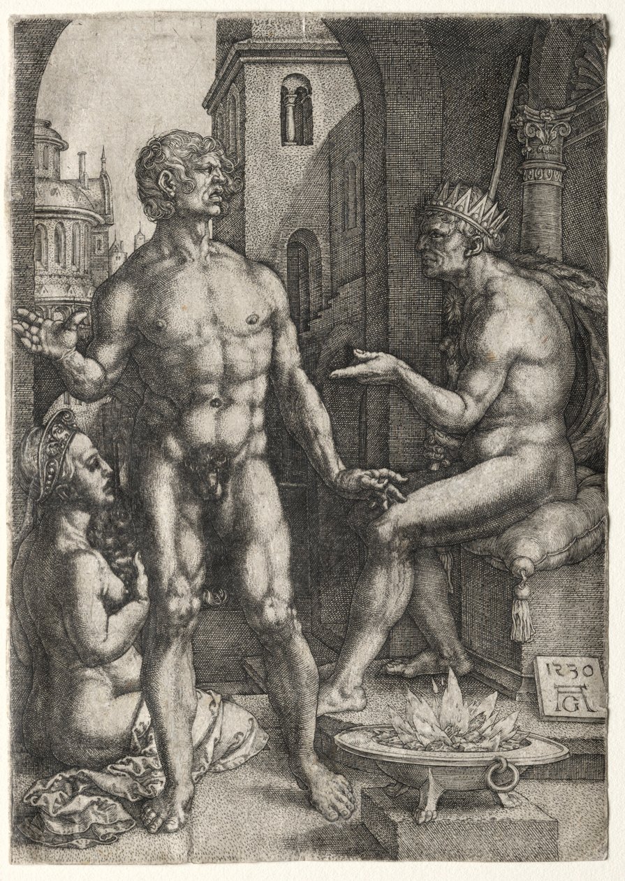 Mucius Scaevola, 1530 - Heinrich Aldegrever