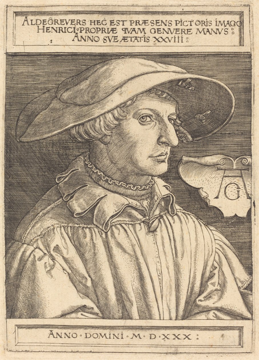 Autoportrait - Heinrich Aldegrever