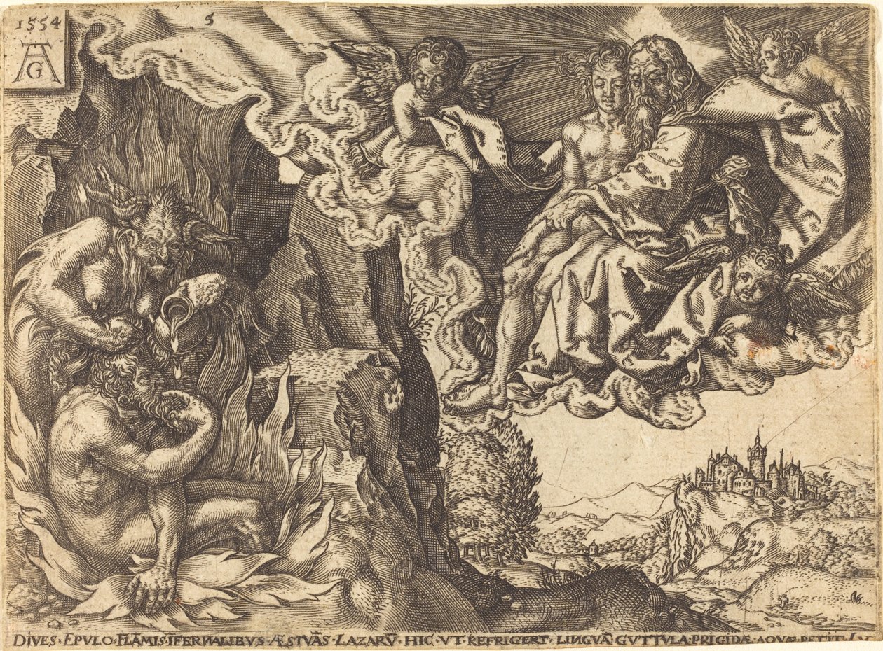 Le Riche en enfer - Heinrich Aldegrever