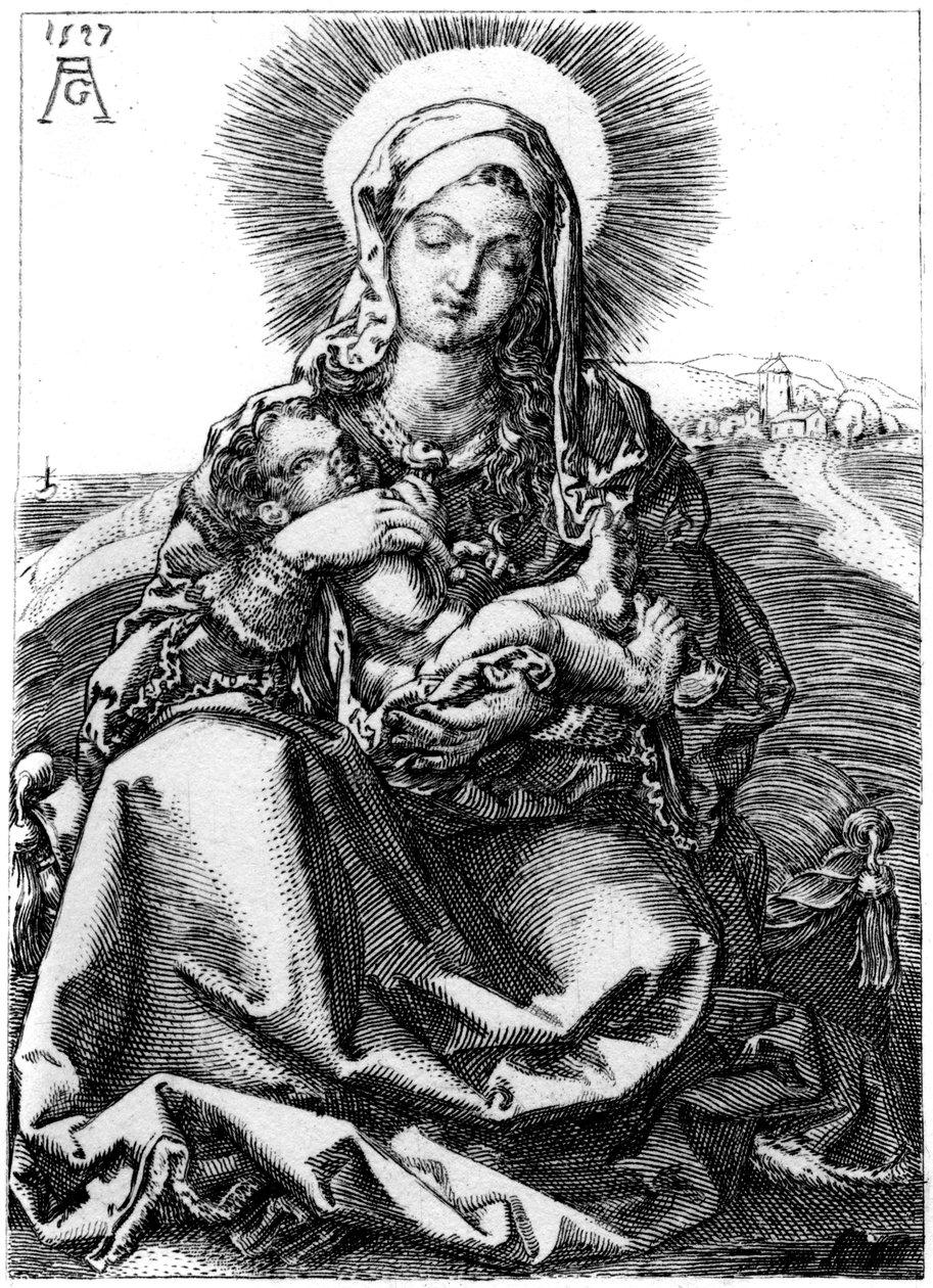 La Vierge, 1527 - Heinrich Aldegrever