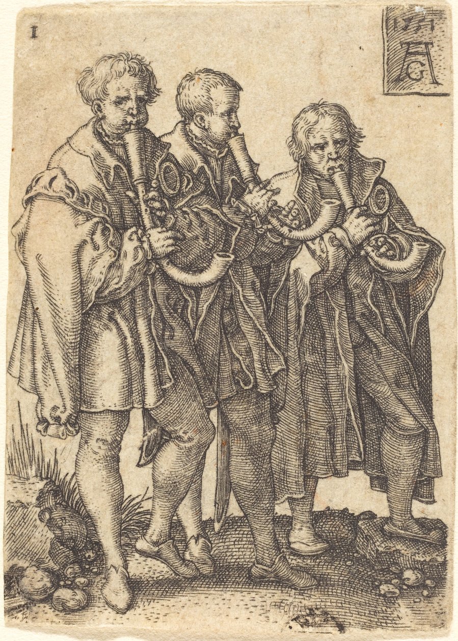 Les Trois Musiciens - Heinrich Aldegrever
