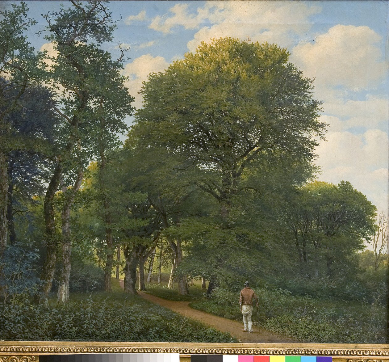 Un paysage forestier à Charlottenlund. Soir - Heinrich Buntzen