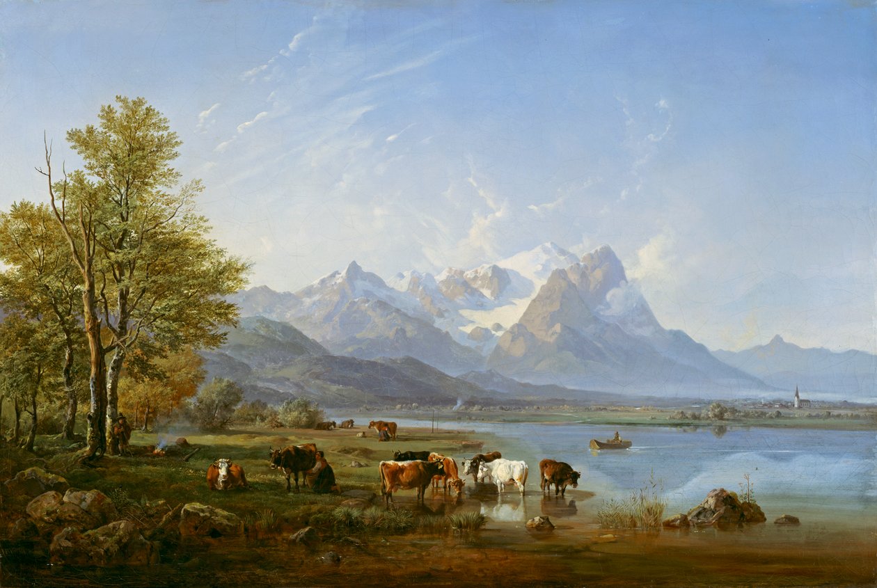 La vallée de Garmisch - Heinrich Burkel