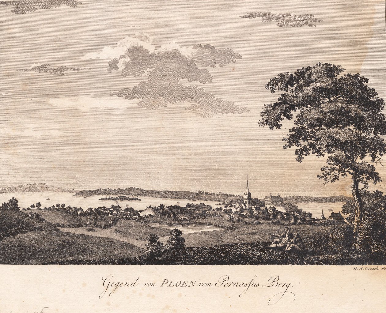Paysage de Plön - Heinrich Grosch