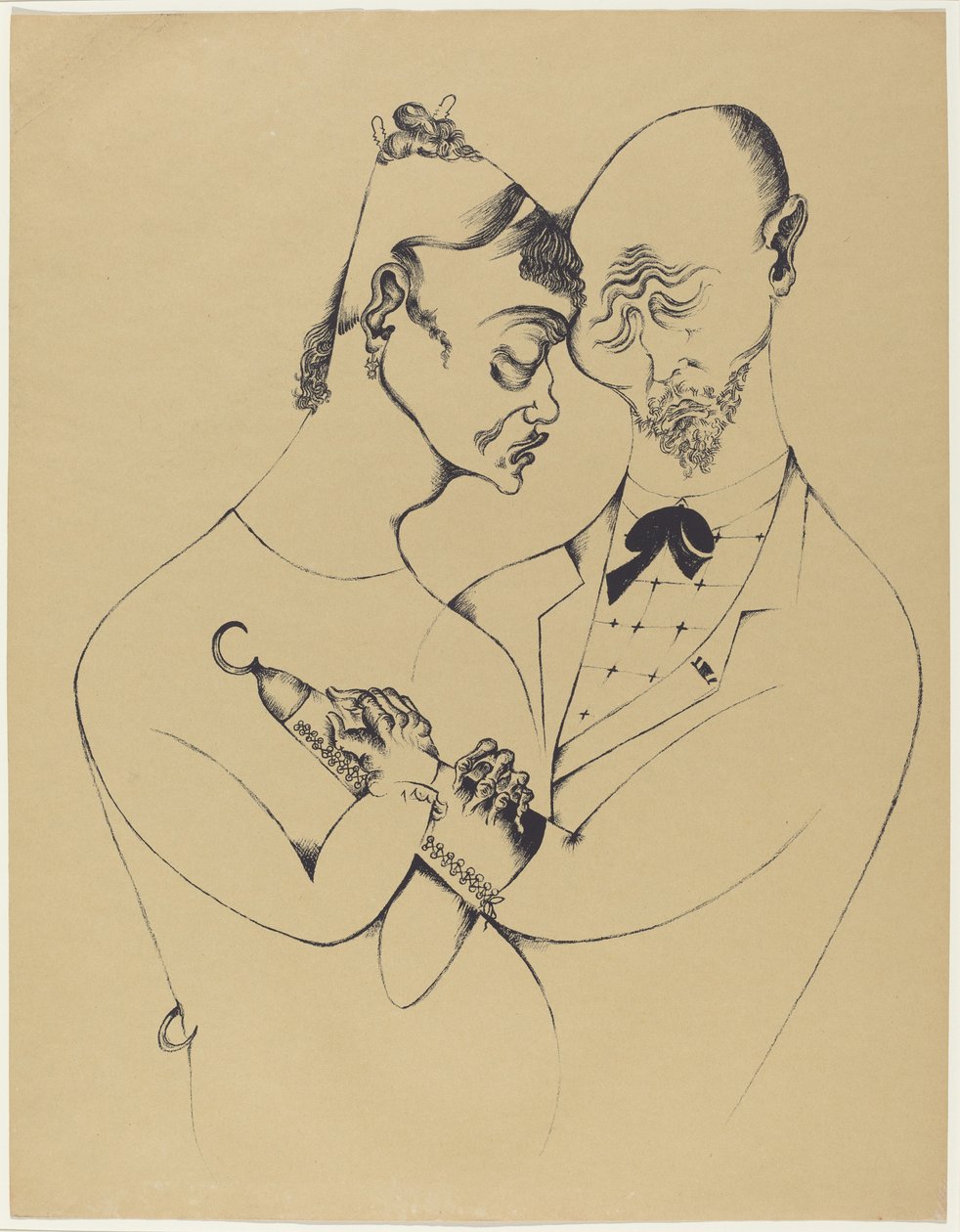 Le couple marié - Heinrich Hoerle