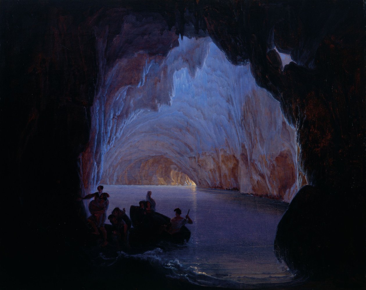 La grotte bleue de Capri - Heinrich Jakob Fried