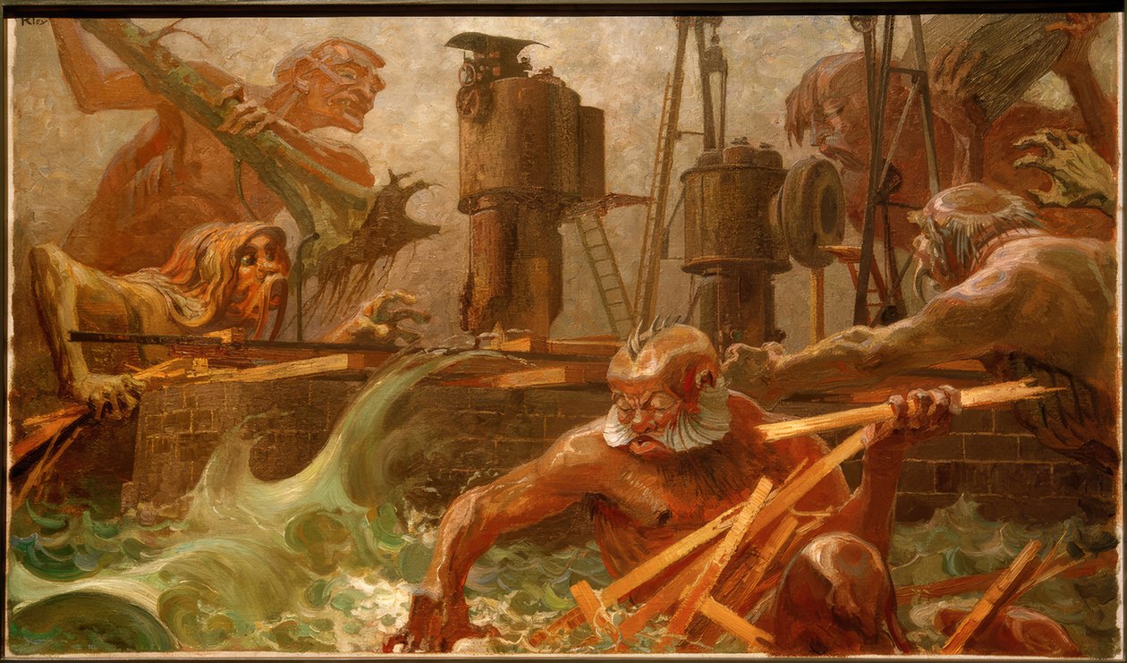 Les éléments haïssent - Heinrich Kley