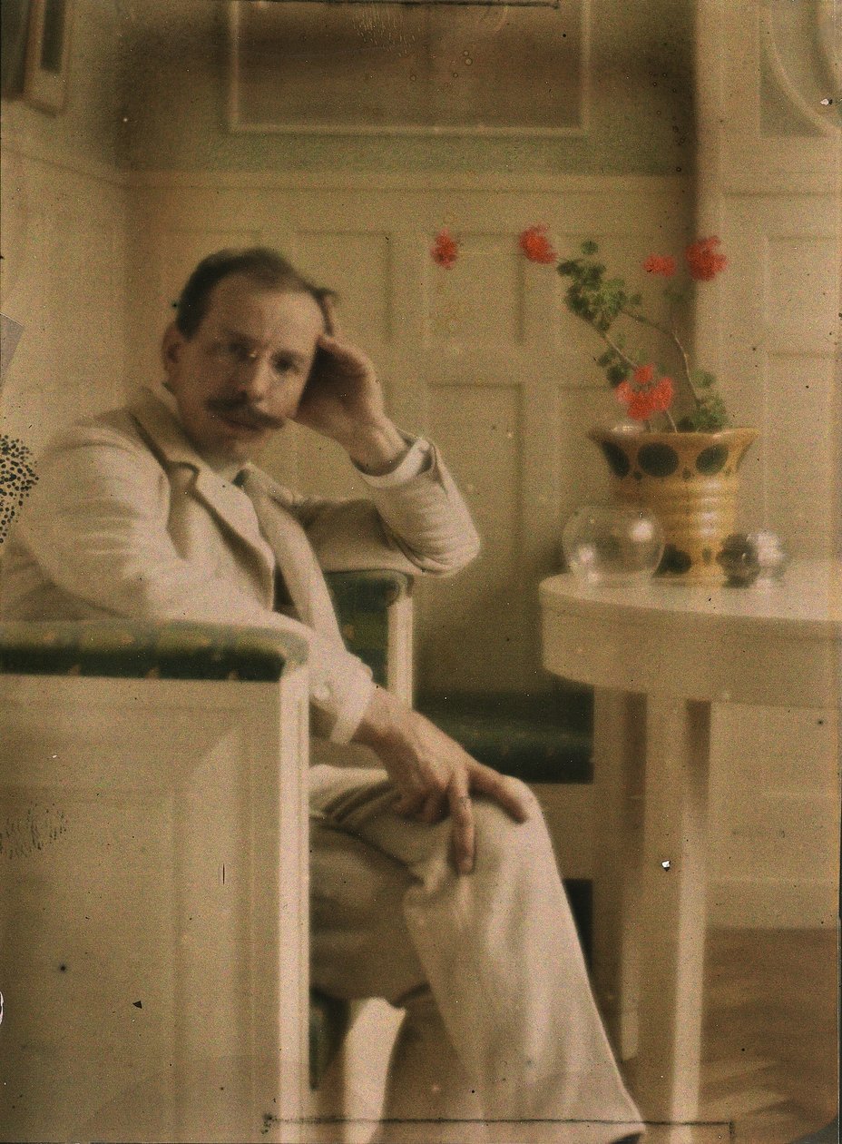 Autoportrait de Heinrich Kühn, Autochrome - Heinrich Kuhn