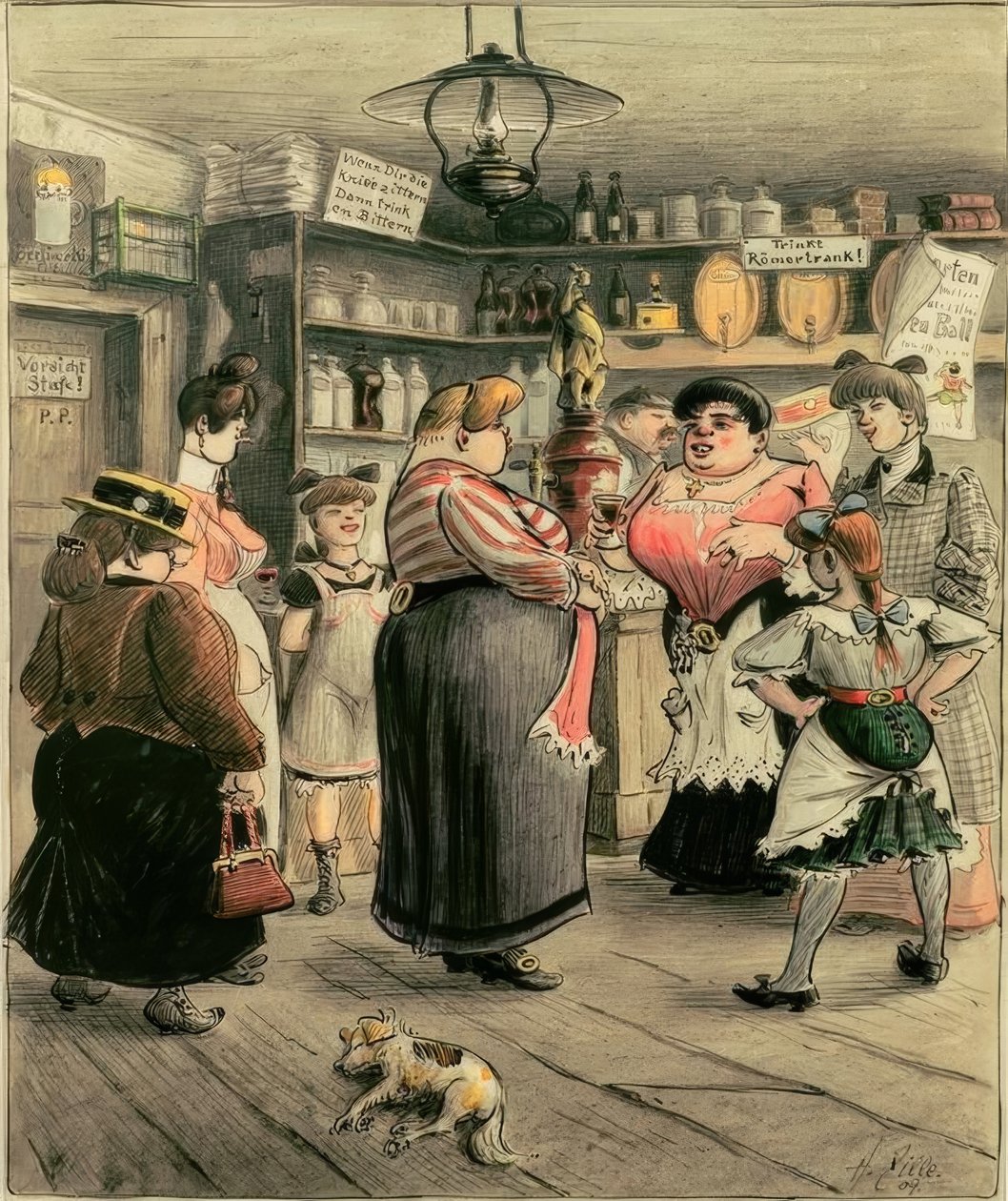Femmes dans le bar - Heinrich Zille