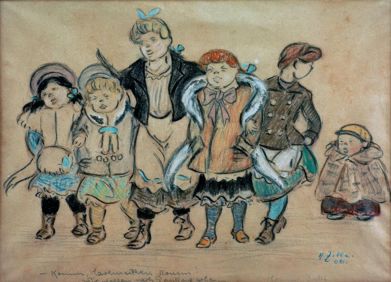 Filles chantantes / Viens, Karlincken viens! Viens Bubi! - Heinrich Zille