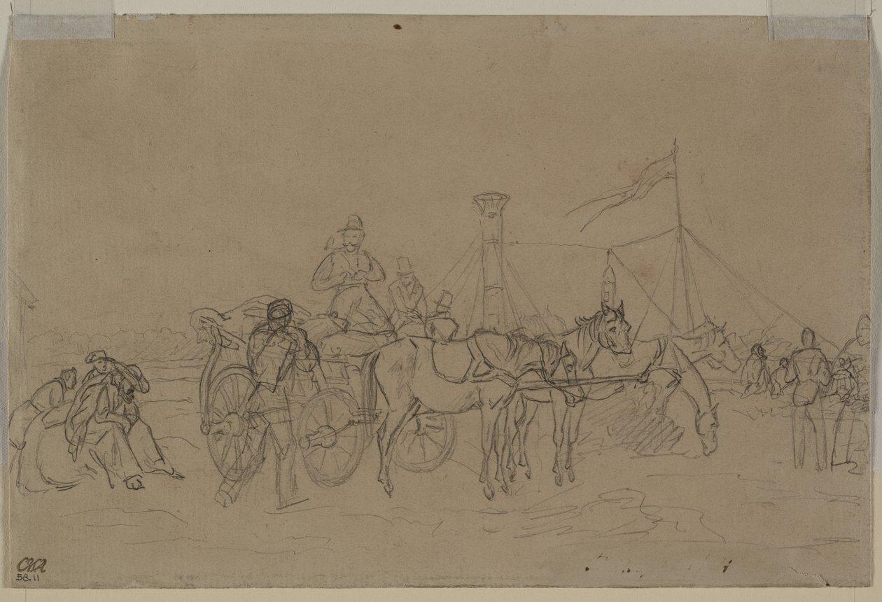 Passagers pour le Bateau à Vapeur du Rhin (verso) - Heinrich von Mayr