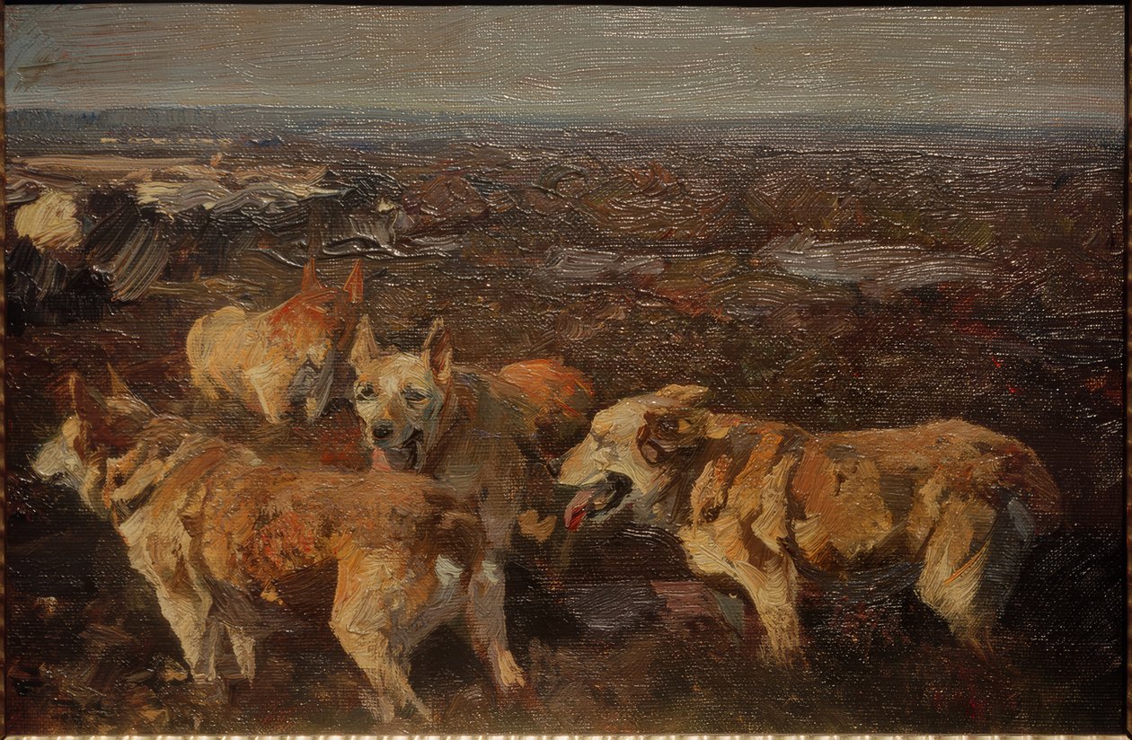 Chiens - Heinrich von Zügel