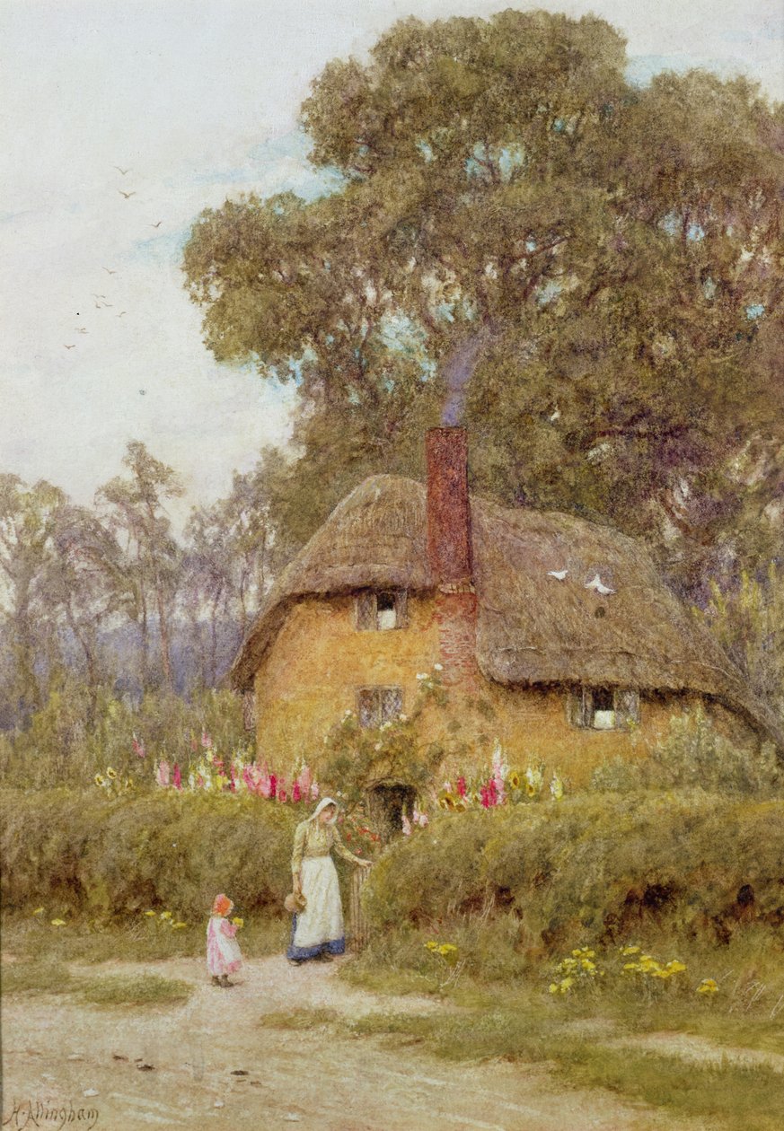 Un jardin du Wiltshire - Helen Allingham