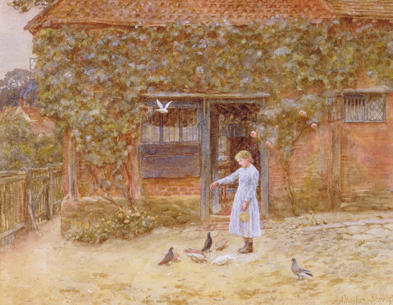 Un cottage à Shere, vers 1875 - Helen Allingham