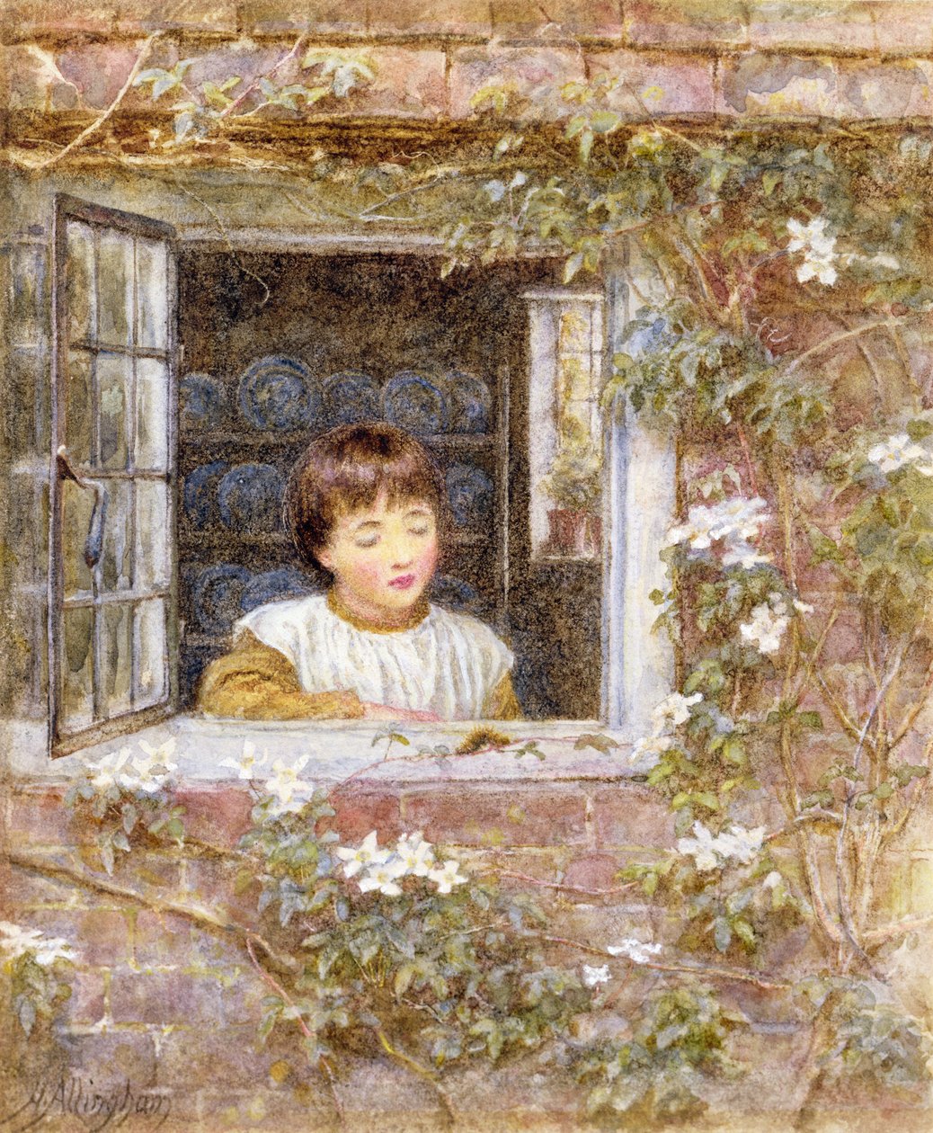 La Chenille - Helen Allingham