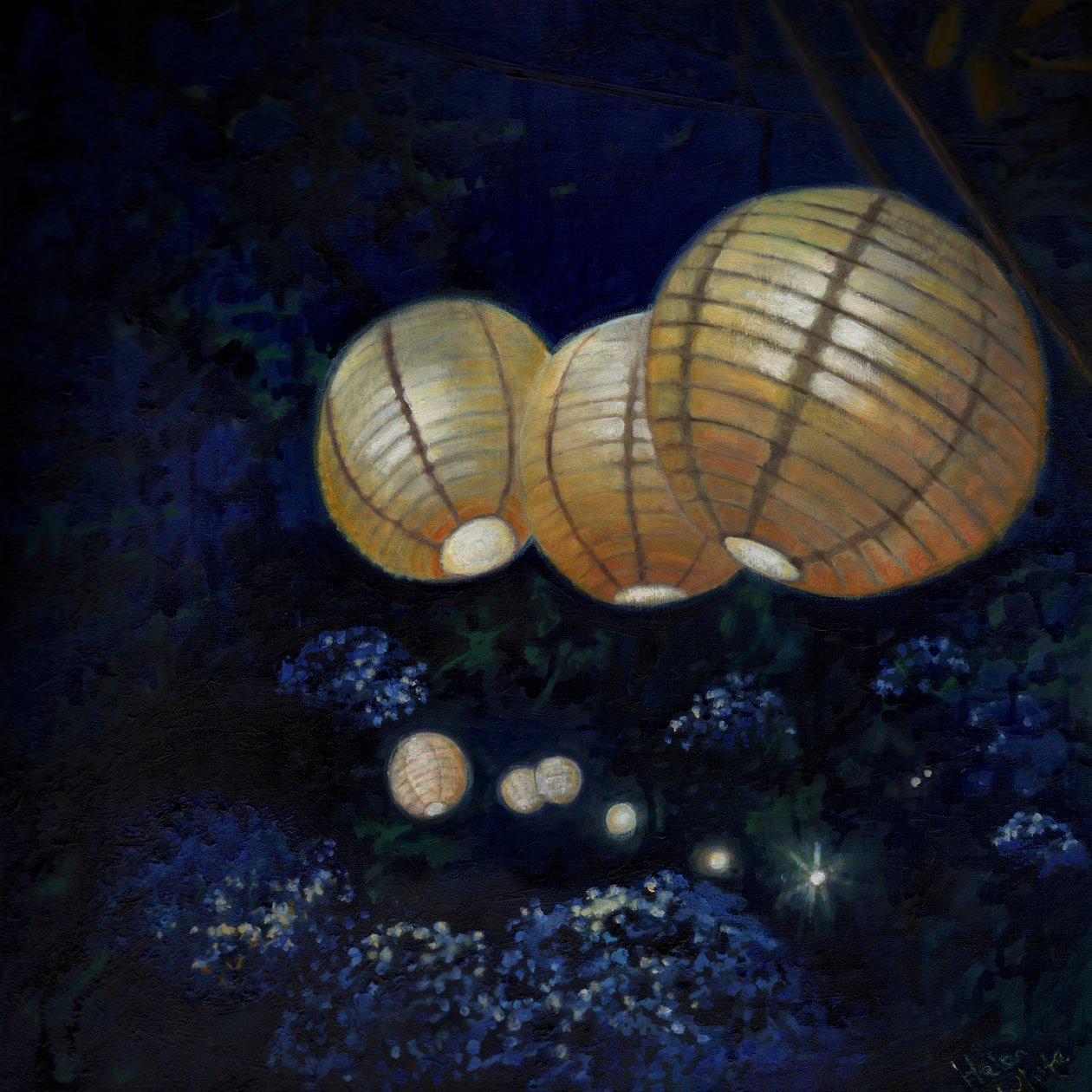 Jardin de nuit I, 2014 - Helen White