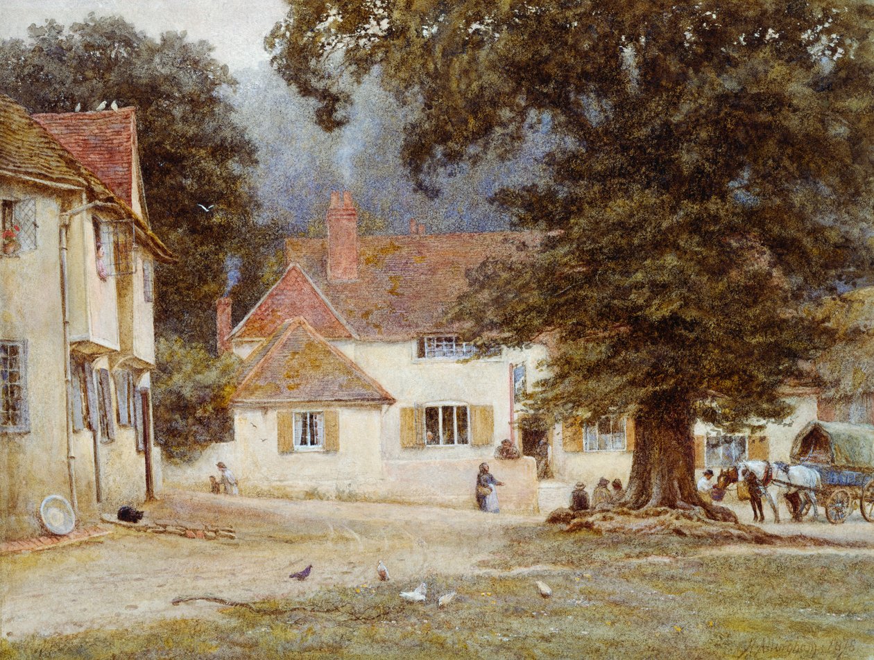 Une charrette près d