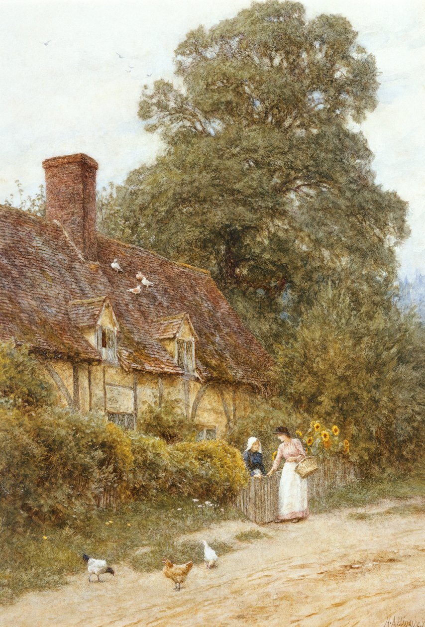 Ancien Bureau de Poste, Brook, près de Witley - Helen Allingham