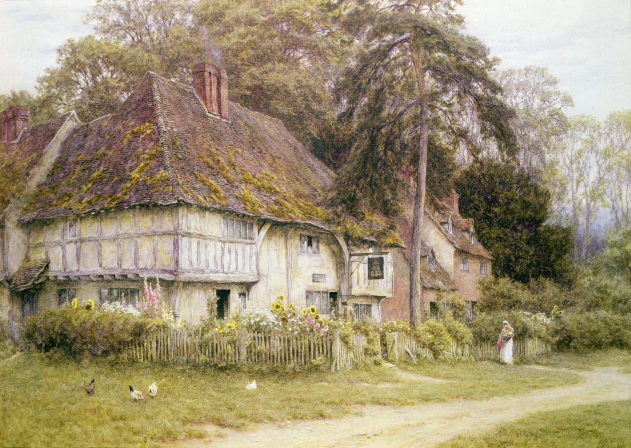 Six Bells, Hollingbourne, Kent - Helen Allingham