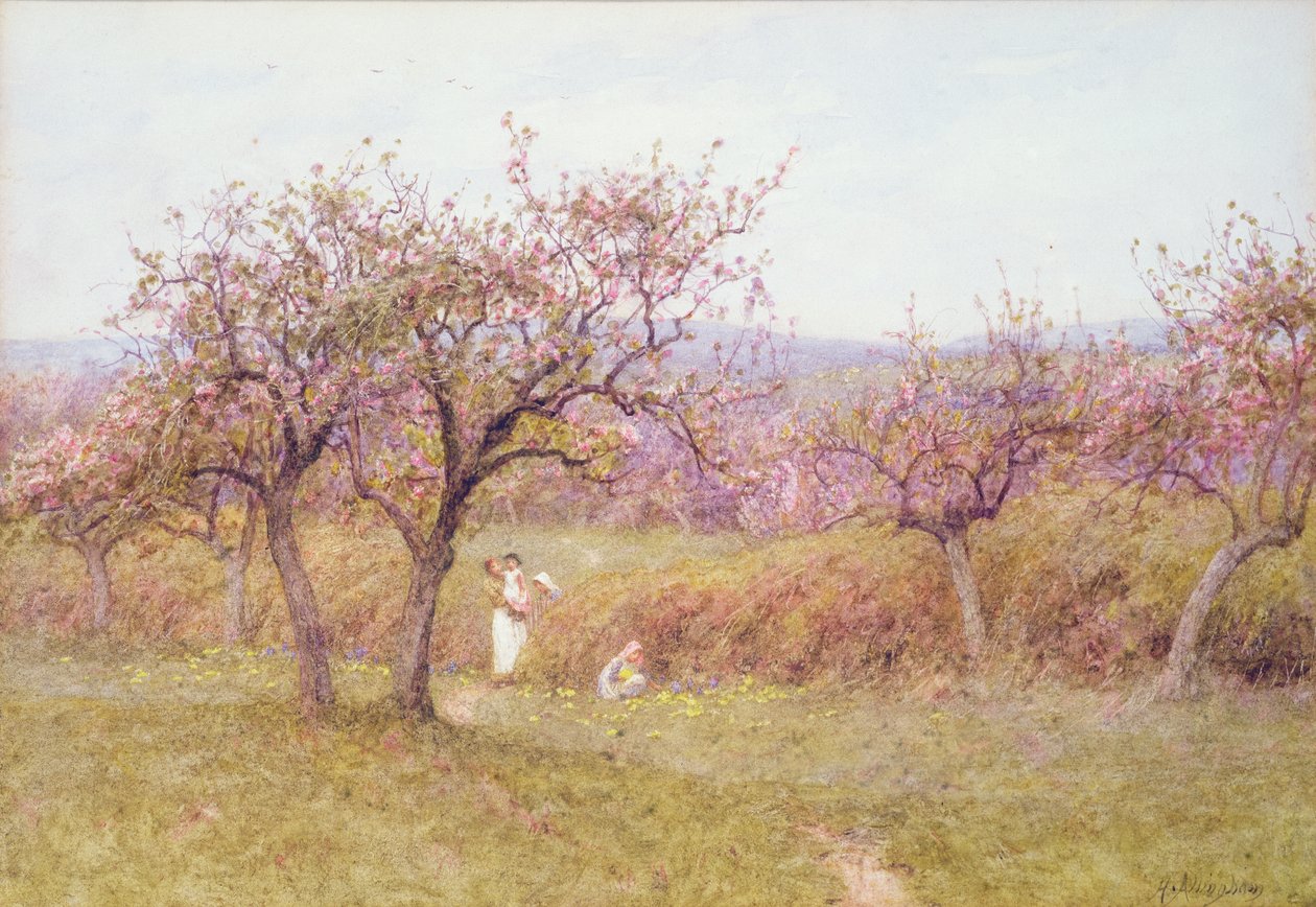 Printemps dans le Dorset - Helen Allingham
