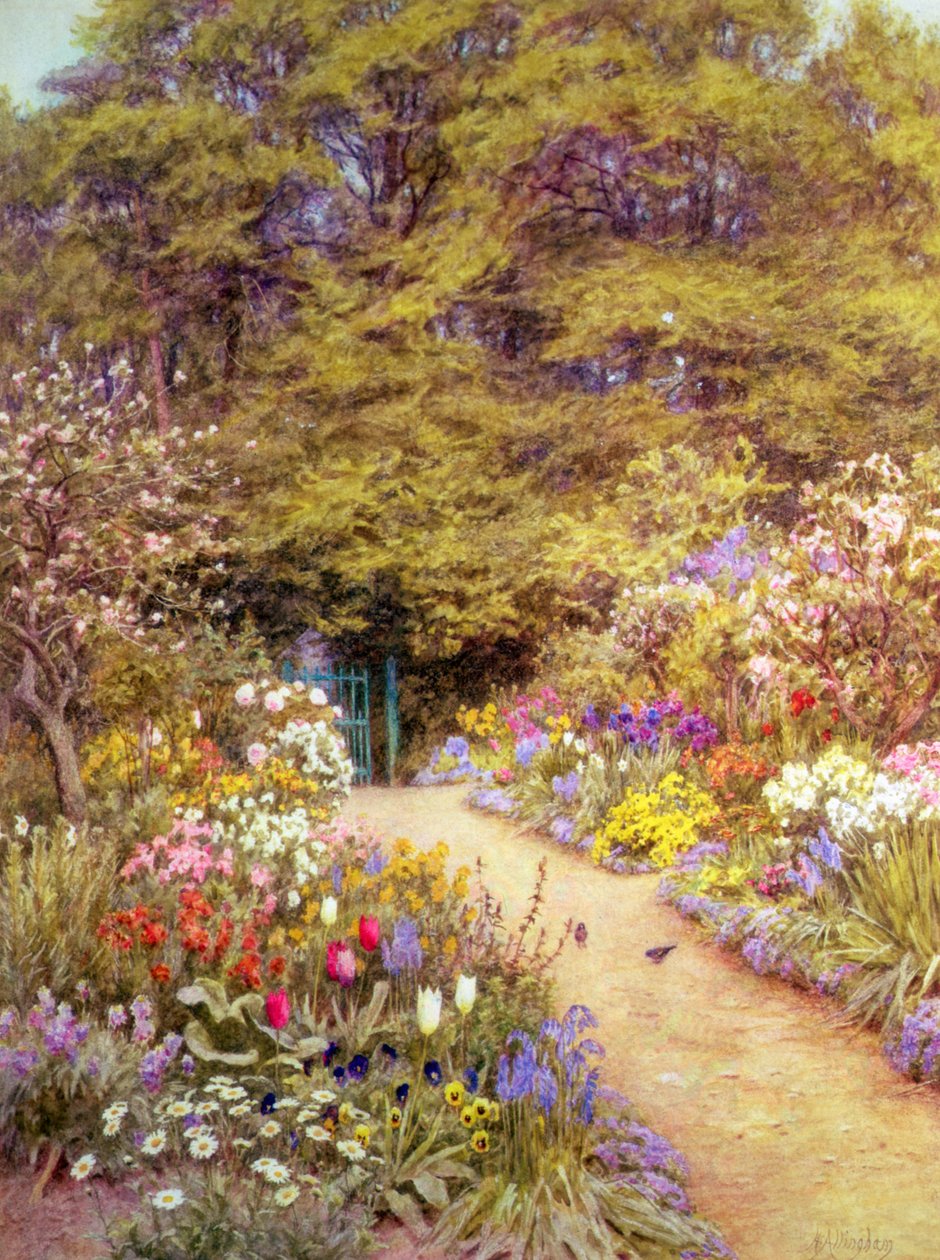 Le jardin potager, Farringford - Helen Allingham
