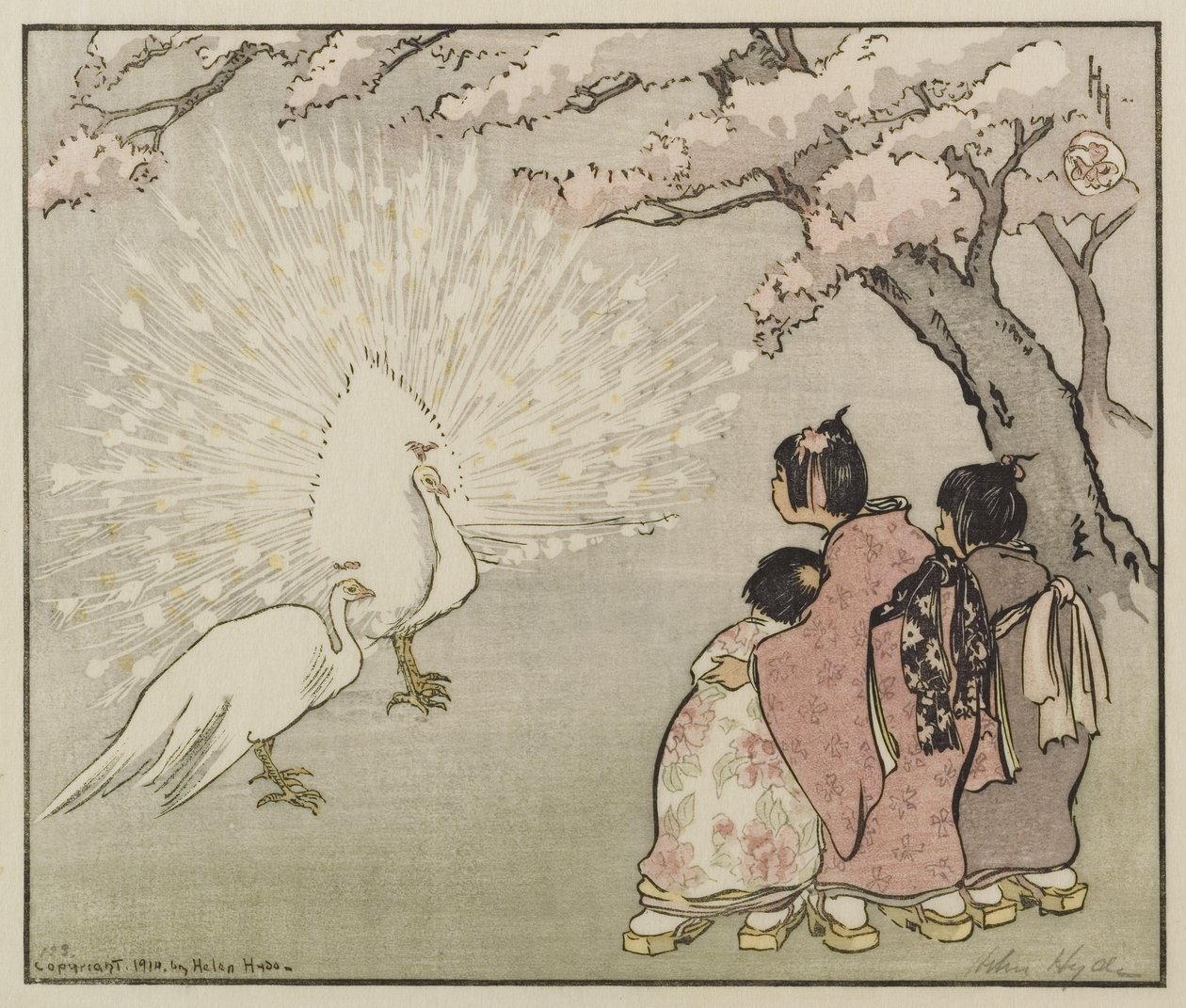 Paon blanc, 1914 - Helen Hyde
