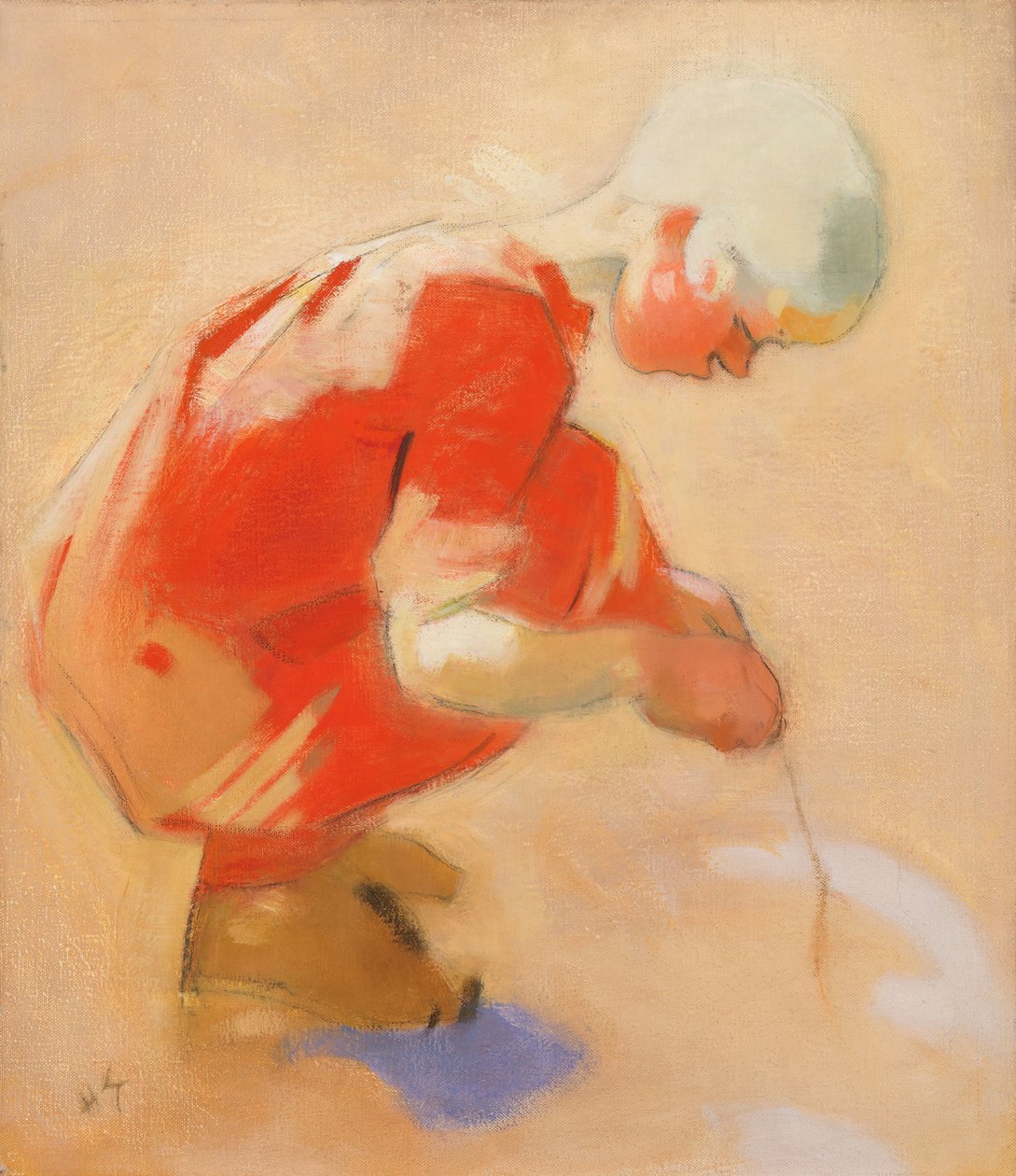 Fille sur le sable, 1912 - Helene Schjerfbeck