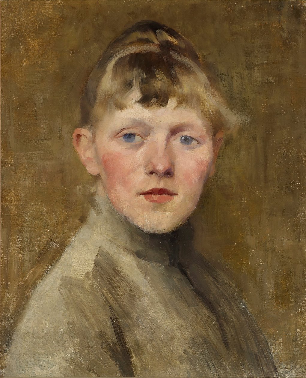Autoportrait, 1884-1885 - Helene Schjerfbeck