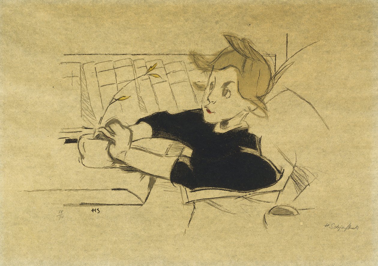 Le Convalescent; Konvalescenten - Helene Schjerfbeck