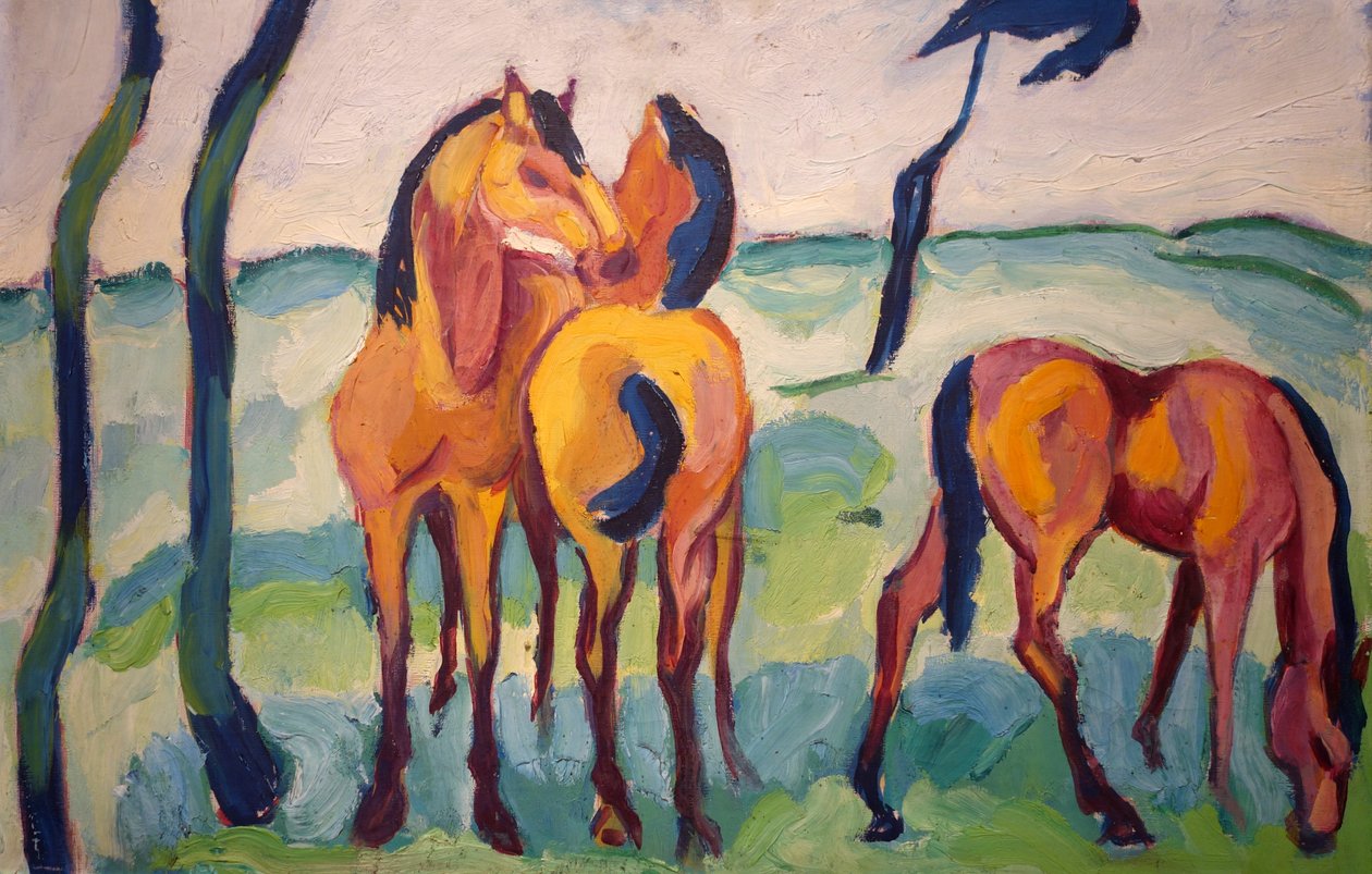 Trois Chevaux - Helmuth Macke