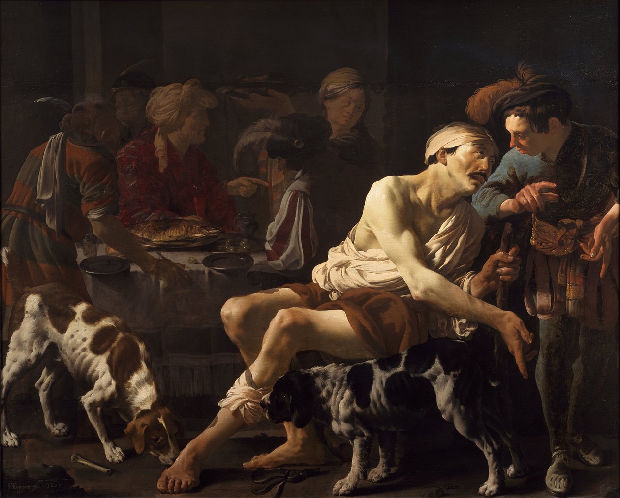 Le riche et le pauvre Lazare - Hendrick ter Brugghen