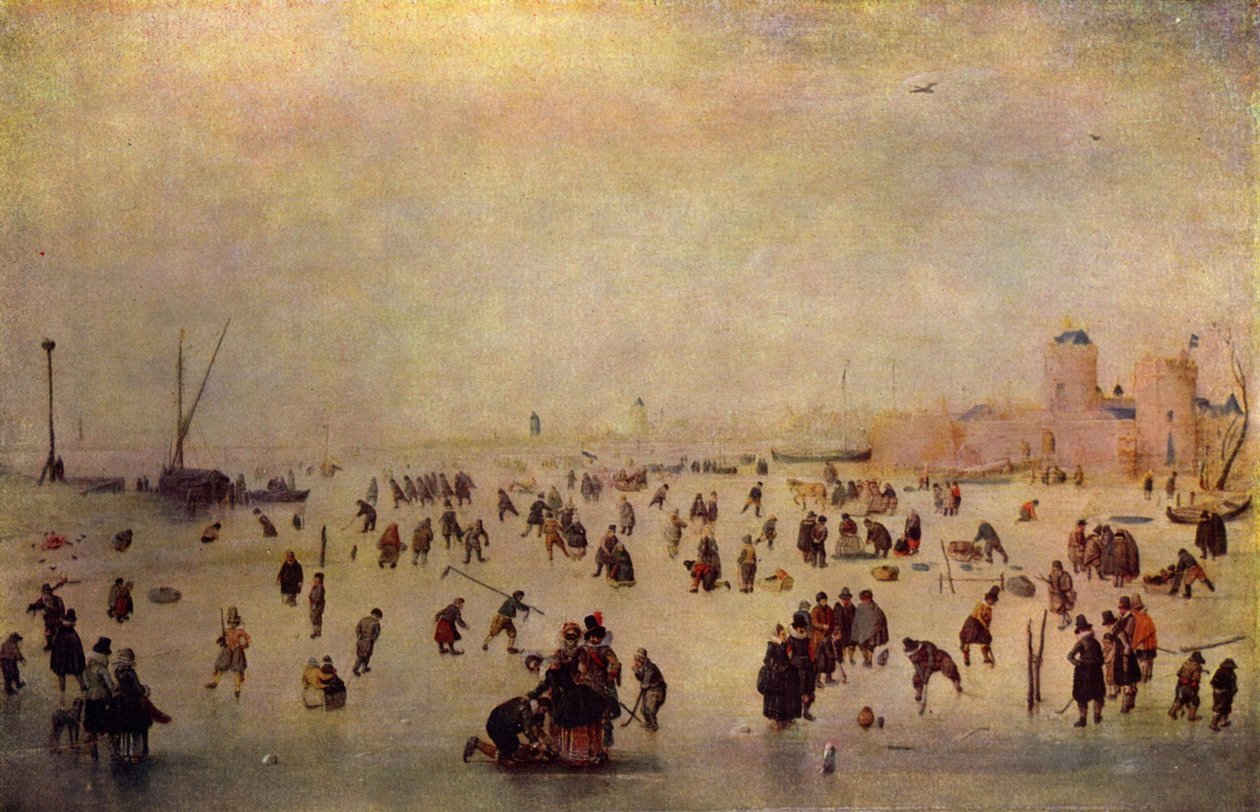 Scène de patinage - Hendrick Avercamp