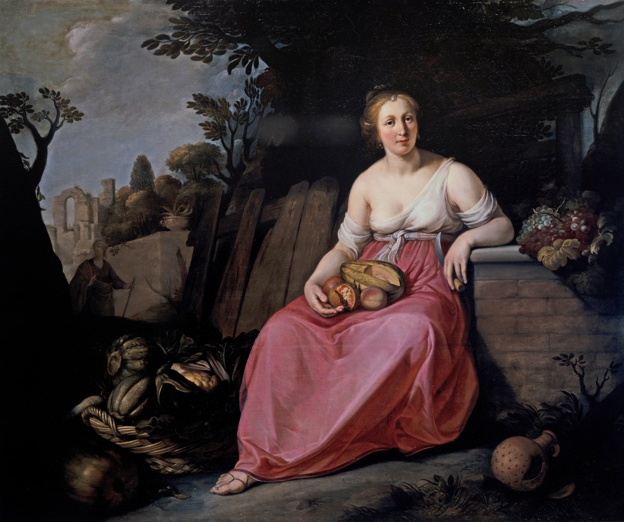 Vertumne et Pomone - Hendrick Bloemaert