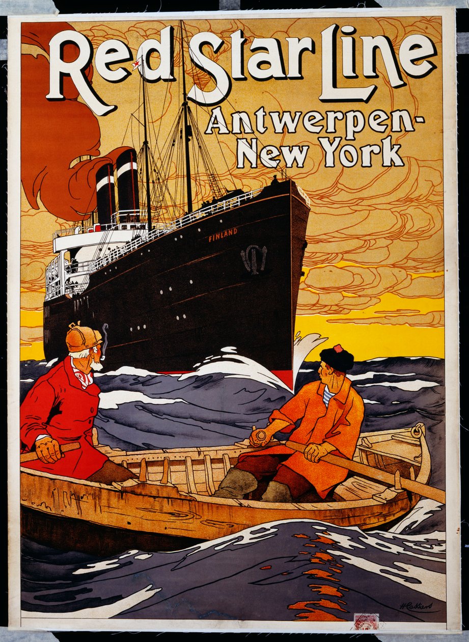 Red Star Line, vers 1900 - Hendrick Cassiers