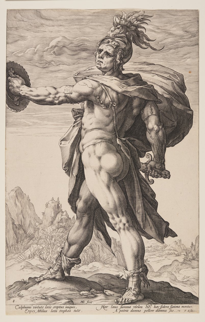 Calphurnius, extrait des Héros romains - Hendrick Goltzius