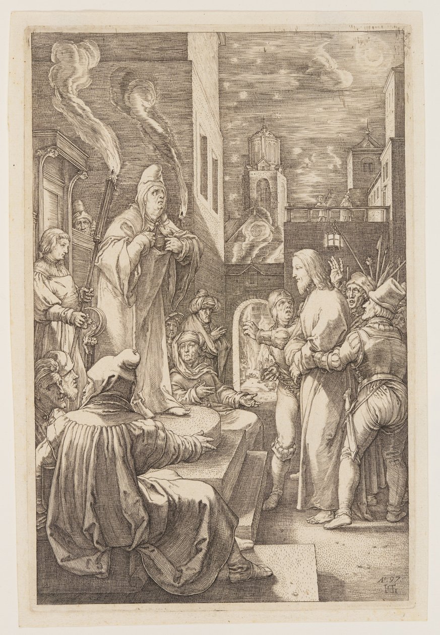 Le Christ devant Caïphe, extrait de La Passion - Hendrick Goltzius