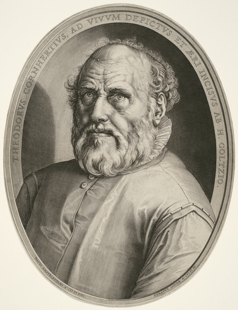 Dirck Volckertsz. Coornhert (sans cadre) - Hendrick Goltzius