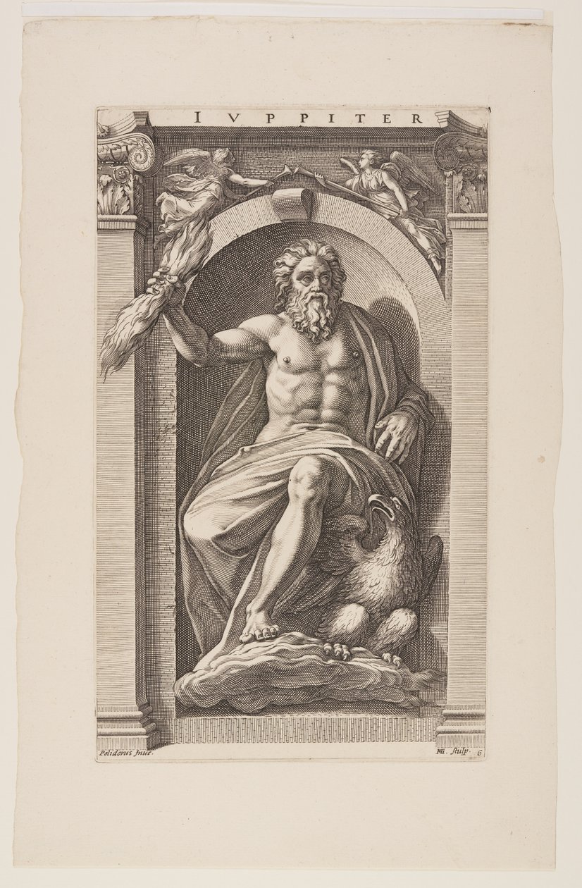 Jupiter, tiré de Huit dieux païens - Hendrick Goltzius