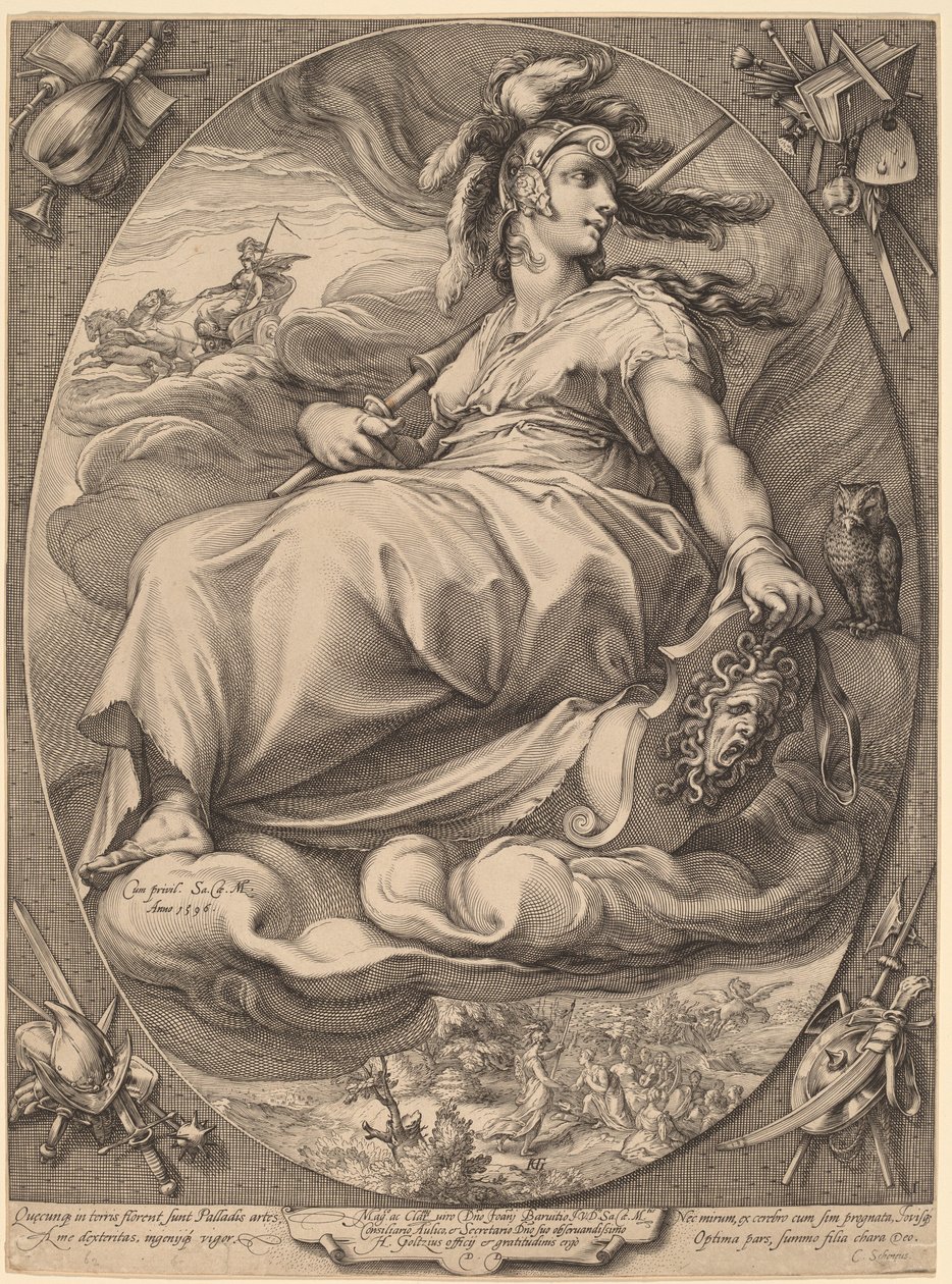 Minerve - Hendrick Goltzius