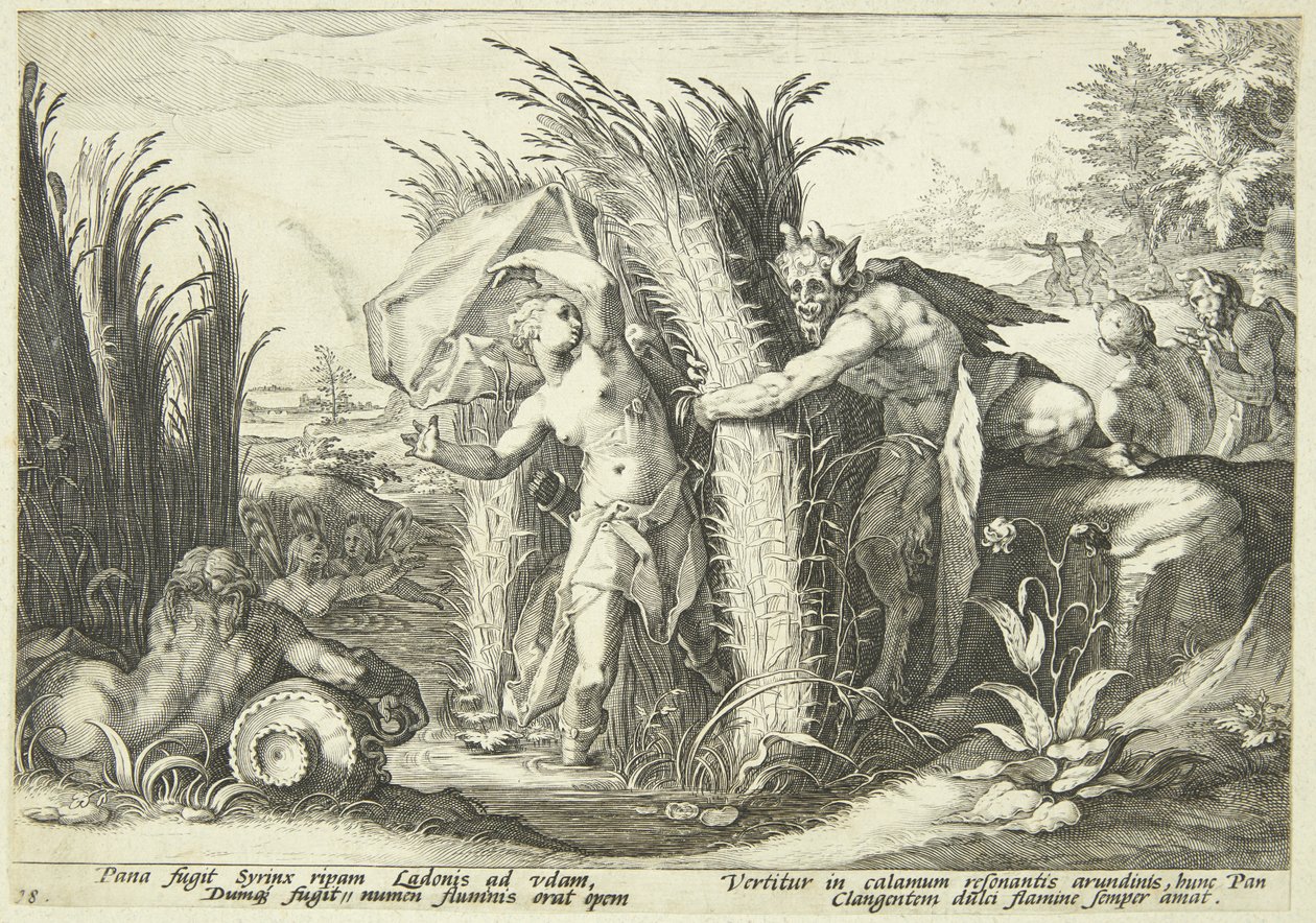 Pan et Syrinx - Hendrick Goltzius