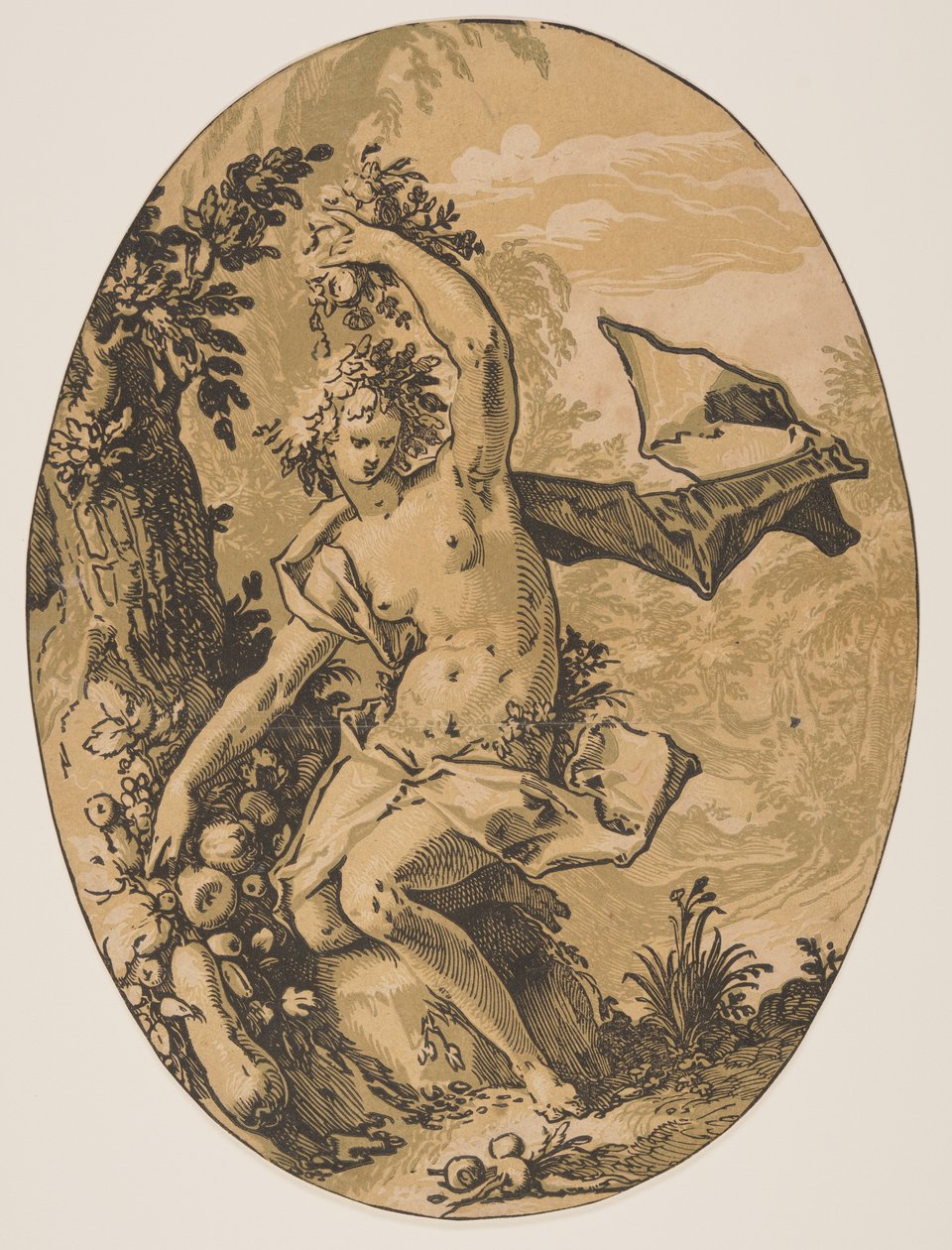 Proserpine, extrait de Les divinités - Hendrick Goltzius