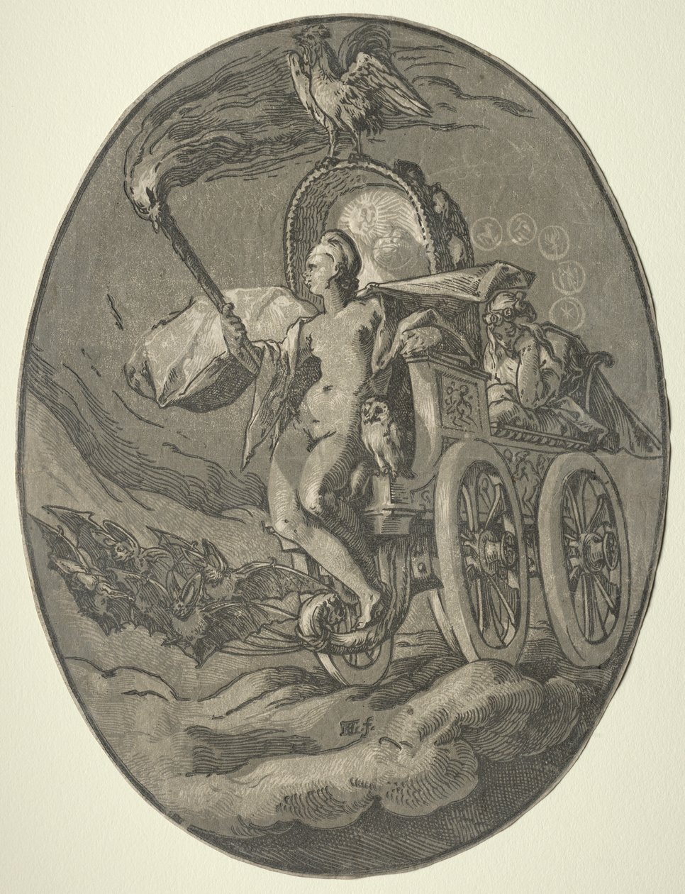 Sept divinités : Nox (Nuit) - Hendrick Goltzius