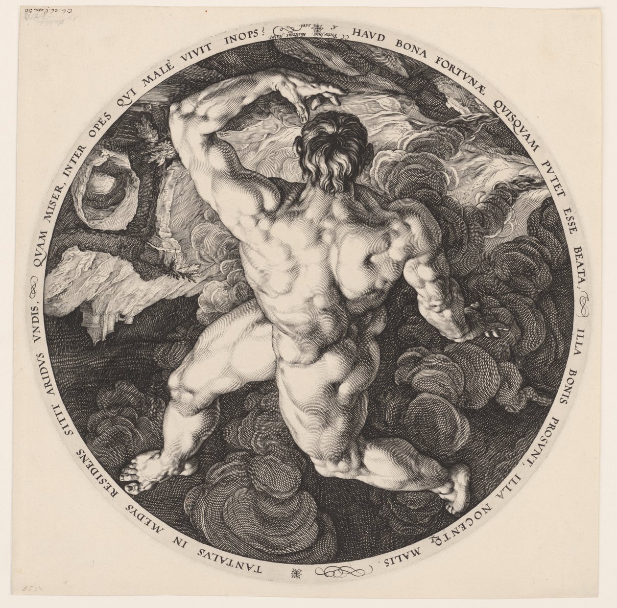 Tantale (Les quatre chutes) - Hendrick Goltzius