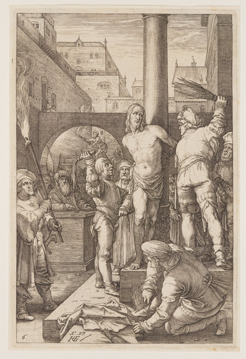 La Flagellation, tirée de La Passion - Hendrick Goltzius