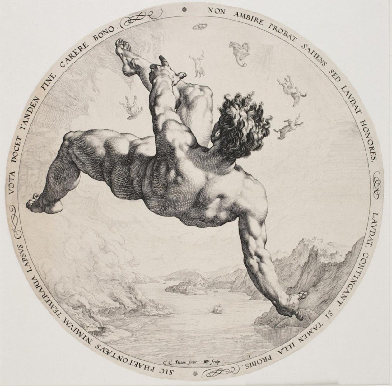 Les quatre disgraciés - Phaéton - Hendrick Goltzius