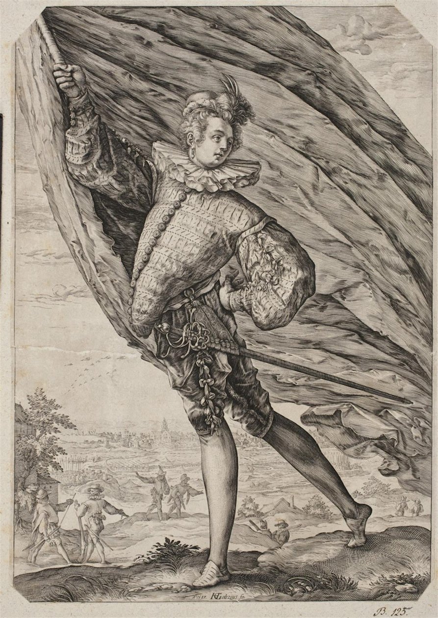 Le grand porte-étendard - Hendrick Goltzius