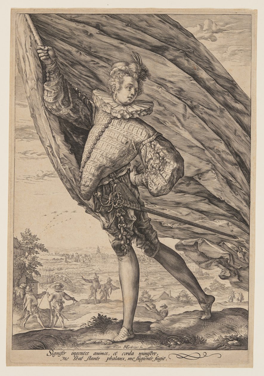 Le porte-étendard - Hendrick Goltzius