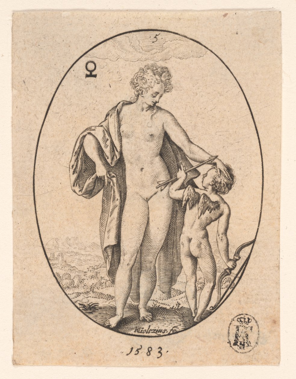 Vénus et Cupidon - Hendrick Goltzius